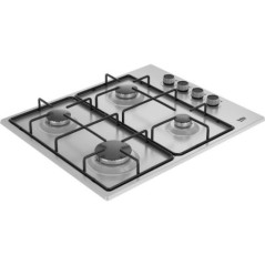 Placa de fogão a gás Beko com 4 queimadores, 60 x 51 cm | Placa de fogão de encastrar