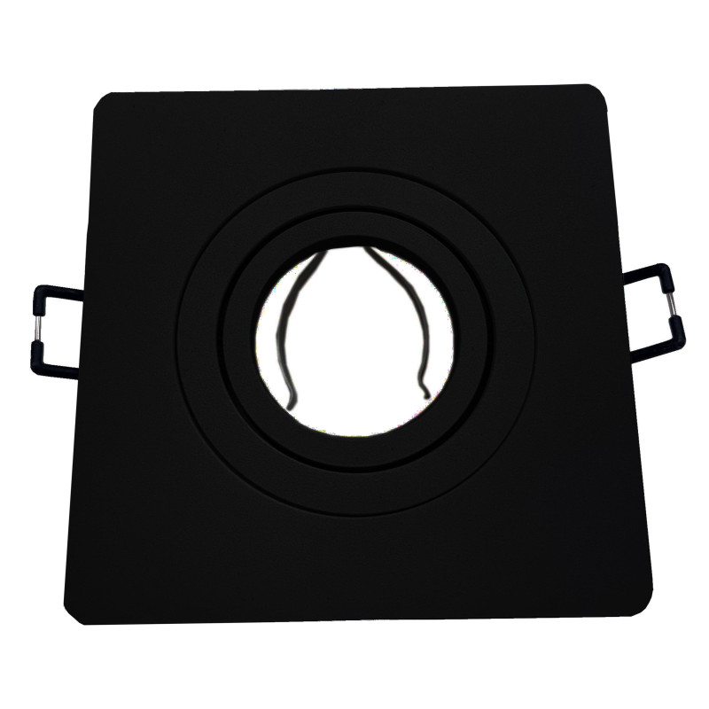 Einbauring 110 x 110 mm, neigbar, schwarz | Ring für Einbaustrahler Einbauring 110 x 110 mm, neigbar, schwarz | Ring für Einbaustrahler