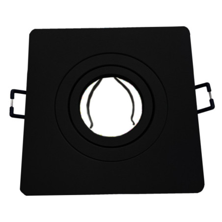 Einbauring 110 x 110 mm, neigbar, schwarz | Ring für Einbaustrahler