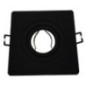 Einbauring 110 x 110 mm, neigbar, schwarz | Ring für Einbaustrahler Einbauring 110 x 110 mm, neigbar, schwarz | Ring für Einbaustrahler