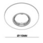 Schwarzer, neigbarer 110-mm-Rundring für Einbaustrahler | Einbaustrahlerring