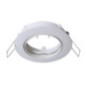 Anneau encastré circulaire inclinable blanc 83 x 83 mm | Anneau pour spot encastré