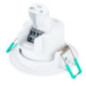 Faretto LED da incasso 5,5 W, circolare, inclinabile, bianco | Temperatura colore regolabile | IP44 | 87 mm