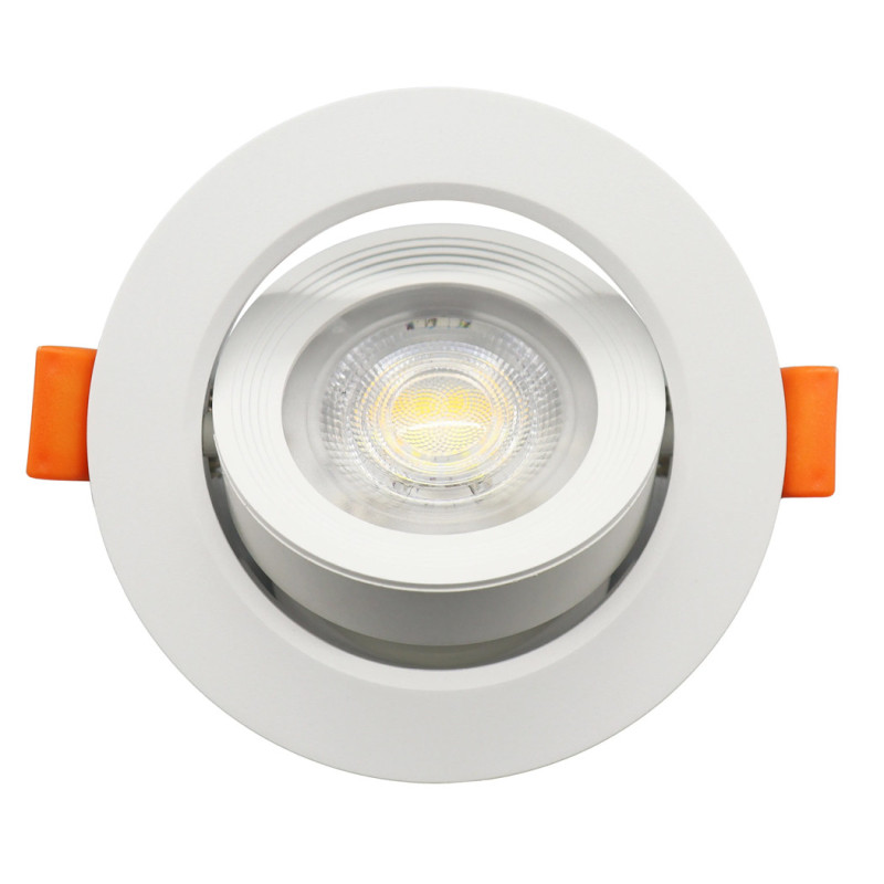 Spot LED encastré circulaire inclinable 7 W, blanc | CCT | Spot LED encastré