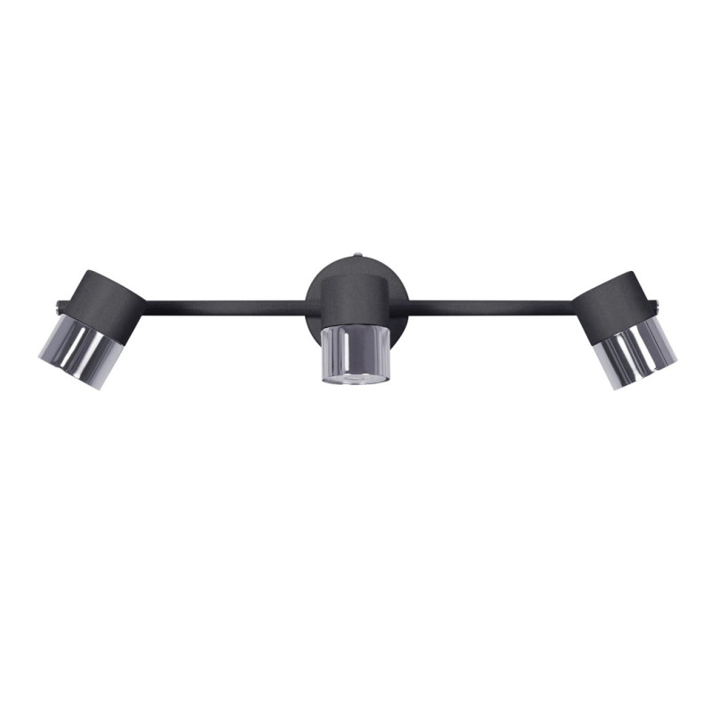 Aufputz-Deckenstrahler mit 3 Leuchten, Schwarz, 9 x 50 x 8 cm | Schutzart IP20 | Deckenstrahler Aufputz-Deckenstrahler mit 3 Leuchten, Schwarz, 9 x 50 x 8 cm | Schutzart IP20 | Deckenstrahler