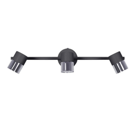 Surface Mounted Spotlight with 3 Lights, Black, 9 x 50 x 8 cm | IP20 | Ceiling Spotlight