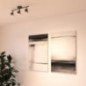 Faretto da superficie a 3 luci, nero, 9 x 50 x 8 cm | IP20 | Faretto da soffitto