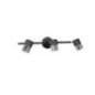 Foco de Superficie 3 Luces Cloc Negro 9 x 50 x 8 cm | IP20 | Foco de Techo
