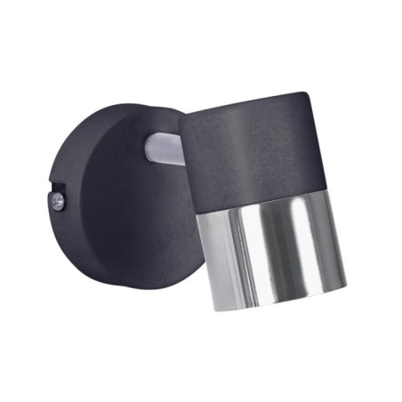 Faretto da superficie, 1 luce, nero, 8 x 8 cm | IP20 | Faretto da soffitto