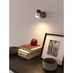 Foco de Superficie 1 Luz Cloc Negro 8 x 8 cm | IP20 | Foco de Techo