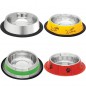 Non-slip rubber stainless steel dog bowl Non-slip rubber stainless steel dog bowl