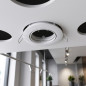 White 83 x 83 mm Circular Tilting Recessed Ring | Recessed Spotlight Ring