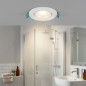 Refletor LED embutido 5,5W Circular Inclinável Branco | Temperatura de cor ajustável | IP44 | 87 mm