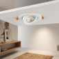 7W Runder, neigbarer LED-Einbaustrahler, Weiß | Farbtemperatur | LED-Einbaustrahler