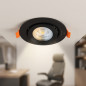 7W Runder, neigbarer LED-Einbaustrahler, Schwarz | Farbtemperatur | LED-Einbaustrahler 7W Runder, neigbarer LED-Einbaustrahler, Schwarz | Farbtemperatur | LED-Einbaustrahler