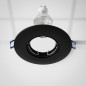 Black 110mm Tilting Circular Recessed Ring | Recessed Spotlight Ring