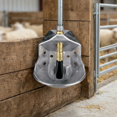 Aluminum sheep pusher drinker 19 x 18 x 24 cm