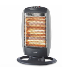 Stufa Alogena Oscilante. 3 impostazioni di temperatura 400W - 800W - 1200W. Sistema Sicurezza Anti-Ribaltamento. Maniglia