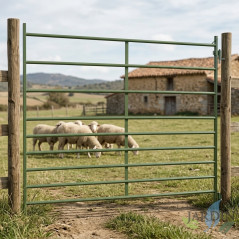 Clôture en aluminium peint pour clôturer les animaux de la ferme 2 x 1,20 mètres