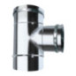 Te Inox Simple Pared 80 mm | Evacuación de Humos para Estufas de Pellet y Chimeneas Te Inox Simple Pared 80 mm | Evacuación de Humos para Estufas de Pellet y Chimeneas