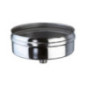 Single Wall Stainless Steel Plug 80 mm | Flue Gas Evacuation for Pellet Stoves and Fireplaces