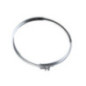 Abraçadeira de aço inoxidável de parede simples de 80 mm | Fixação para fogões a pellets e tubos de chaminé
