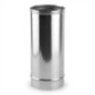 Tubo Inox Simple Pared 130 mm 50 cm | Evacuación de Humos para Estufas de Pellet y Chimeneas