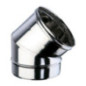 Codo Inox 45º Simple Pared 200 mm | Evacuación de Humos para Estufas de Pellet y Chimeneas Codo Inox 45º Simple Pared 200 mm | Evacuación de Humos para Estufas de Pellet y Chimeneas