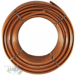 16mm self-compensating tube, 40cm, dripper separation, brown, 100 meters