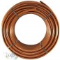Tuyau arrosage autorégulant 16mm à 40cm de distance par goutteur, marron 100 mètres Tuyau arrosage autorégulant 16mm à 40cm de distance par goutteur, marron 100 mètres
