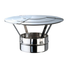 Sombrerete Inox Simple Pared 200 mm | Evacuación de Humos para Estufas de Pellet y Chimeneas