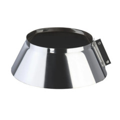 Rosetón Inox Doble Pared 200 mm | Evacuación de Humos para Estufas de Pellet y Chimeneas