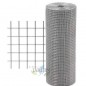 Malla metalica galvanizada antitorsion 0,5 x 10 m , cuadros 6mm para cercados, granjas, animales