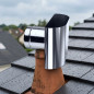 Single Wall Stainless Steel Chimney Cap 80 mm | Smoke Evacuation for Pellet Stoves and Fireplaces