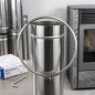Abrazadera Inox Simple Pared 150 mm | Fijación para Tubos de Estufas de Pellet y Chimeneas Abrazadera Inox Simple Pared 150 mm | Fijación para Tubos de Estufas de Pellet y Chimeneas
