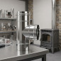 Te Inox Simple Pared 130 mm | Evacuación de Humos para Estufas de Pellet y Chimeneas Te Inox Simple Pared 130 mm | Evacuación de Humos para Estufas de Pellet y Chimeneas