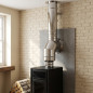 Tubo in acciaio inox a parete singola da 130 mm, lunghezza 1 m | Aspirazione fumi per stufe a pellet e caminetti Tubo in acciaio inox a parete singola da 130 mm, lunghezza 1 m | Aspirazione fumi per stufe a pellet e caminetti