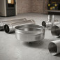 Tubo in acciaio inox a parete singola da 150 mm, lunghezza 1 m | Aspirazione fumi per stufe a pellet e caminetti Tubo in acciaio inox a parete singola da 150 mm, lunghezza 1 m | Aspirazione fumi per stufe a pellet e caminetti