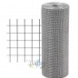 Rete metallica 1 x 25 m, maglie 13 mm | Rete metallica zincata | Recinzione per animali | Rete quadrata in acciaio inox