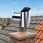 Single Wall Stainless Steel Chimney Cap 80 mm | Smoke Evacuation for Pellet Stoves and Fireplaces