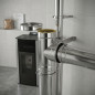 Raccordo a T a doppia parete in acciaio inox da 80 mm | Aspirazione fumi per stufe e caminetti a pellet Raccordo a T a doppia parete in acciaio inox da 80 mm | Aspirazione fumi per stufe e caminetti a pellet