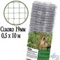 Wire Mesh 0.50 x 10 m, 19mm squares | Galvanized Metal Mesh | Animal Fencing | Square Stainless Steel Mesh