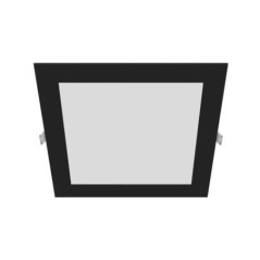 Spot encastré carré à LED noir 17 x 17 cm | 12 W CCT