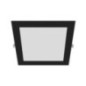 Recessed Square Black LED Downlight 17 x 17 cm | 12W CCT LED Spotlight