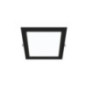 Quadratische, schwarze LED-Einbauleuchte 17 x 17 cm | 12 W CCT-LED-Spot