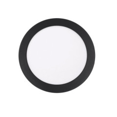 Luminária de embutir LED circular preta de 12 cm | 6W CCT