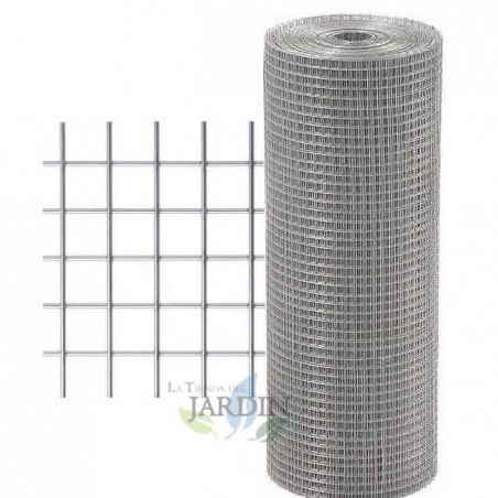 Wire mesh, 19mm square. Galvanized fence, 1 x 5 meters.