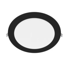 Downlight LED Empotrable Circular Negro 30 cm | Foco LED 24 W CCT