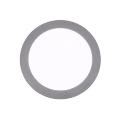 Luminária de embutir LED circular cinza de 12 cm | 6W CCT