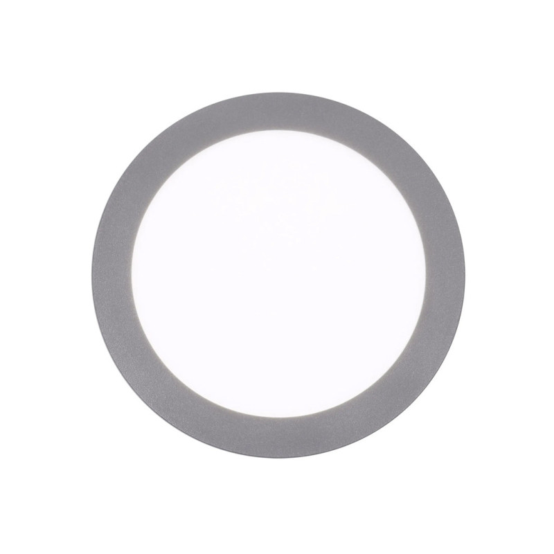 Grauer runder LED-Einbaustrahler 12 cm | 6 W CCT-LED-Spot
